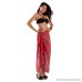 1 World Sarongs Womens Abstract Swimsuit Cover-Up Sarong in Your Choice of Color Scrolls Red B07541LB3W